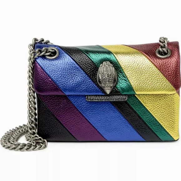 Kurt Geiger Bags Kurt Geiger Mini Kensington Multi Rainbow Leather Convertible Crossbody Bag